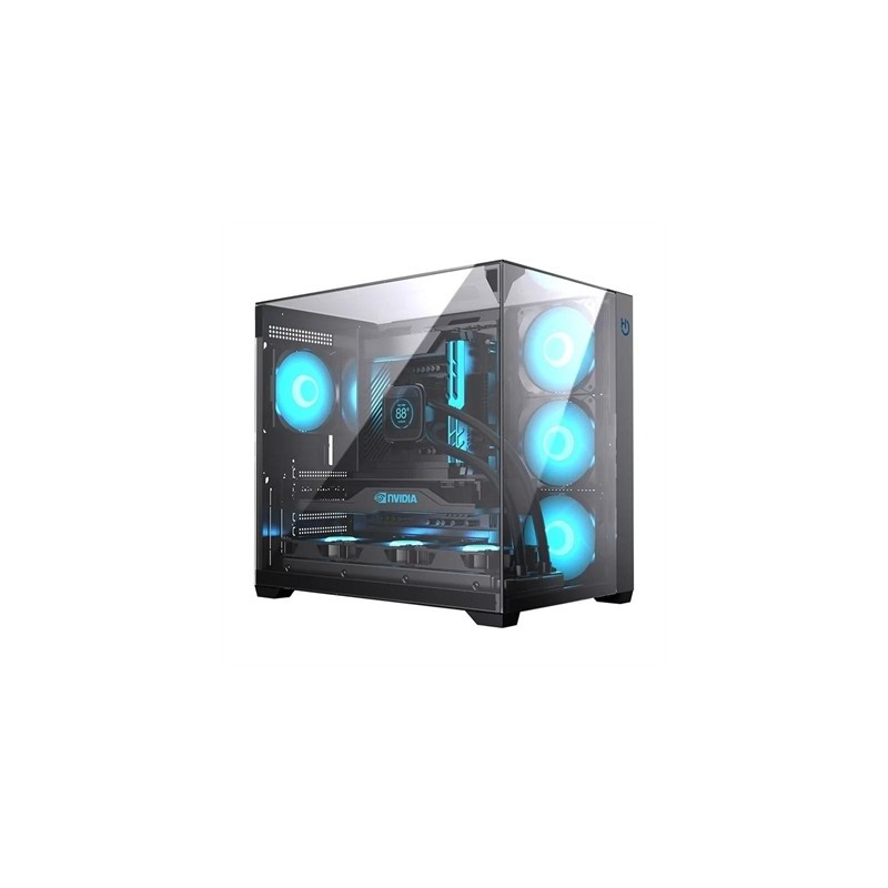 Hiditec Caja Atx Gaming Sky Black USB 3.1 TYPE-C