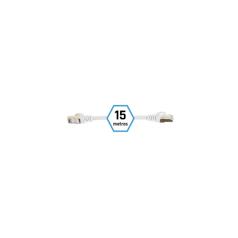 iggual Latiguillo CAT7 SFTP LSZH 15 metros blanco