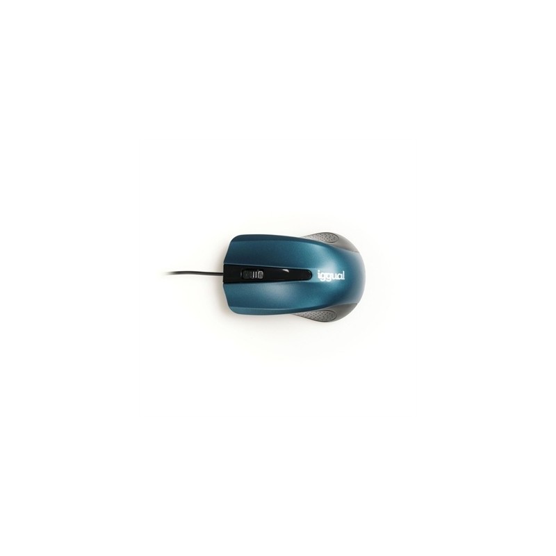iggual Ratón óptico COM-ERGONOMIC-RL-800DPI azul