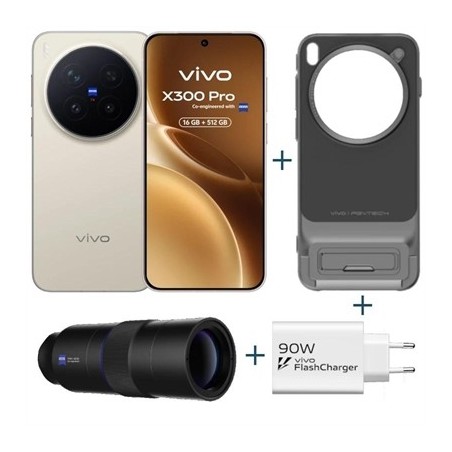 VIVO X300 Pro Brown + funda + Teleobjetivo + ch90w