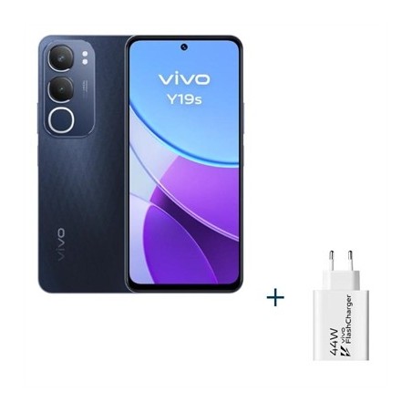 VIVO Y19s 6.68" 6Gb(+6Gb)128Gb Black+ Cargador 44W