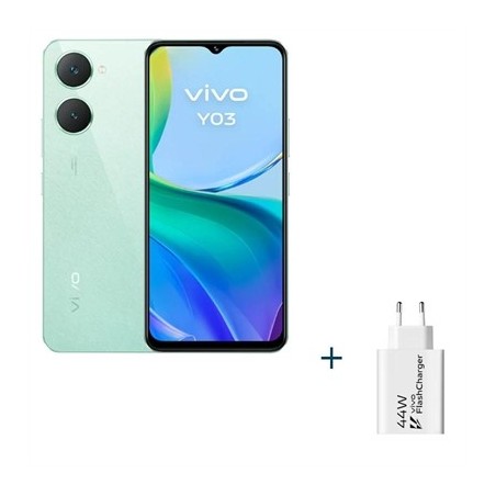 VIVO Y03 6.56" 4Gb(+4) 128Gb Green + Cargador 44W