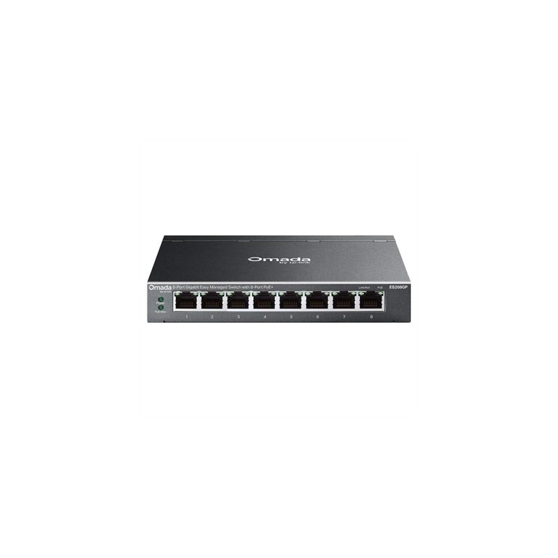TP-Link ES208GP Switch 8xGbE PoE+ Acero Desktop