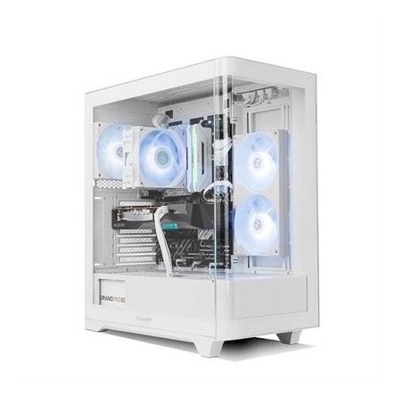 NOX Semitorre HUMMER ETHER  Cristal Curvo Blanco