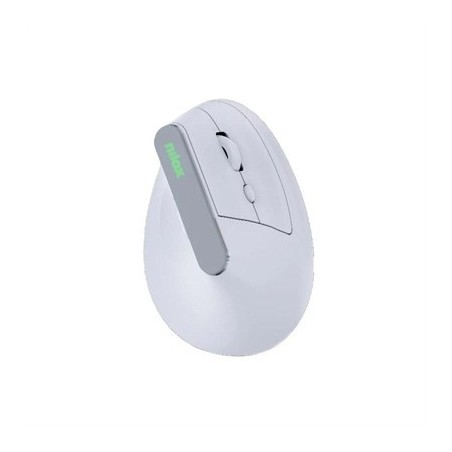 Nilox Ratón Wir Vertical Rec. Silen 1600DPI Blanco