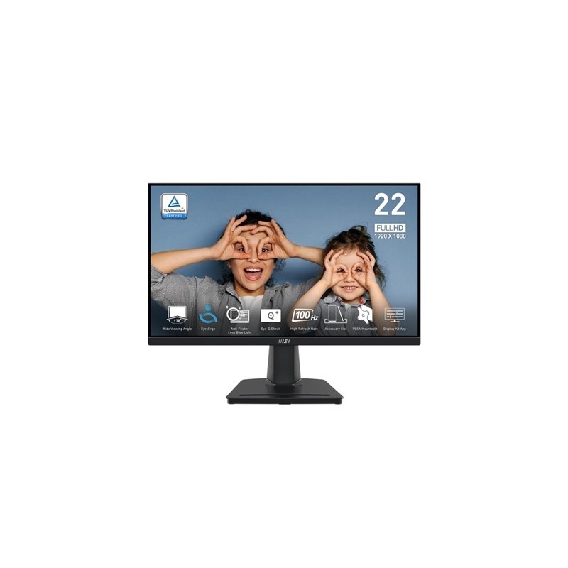 MSI MP225V Monitor 21.5" VA FHD 100hz 1ms VGA HDMI