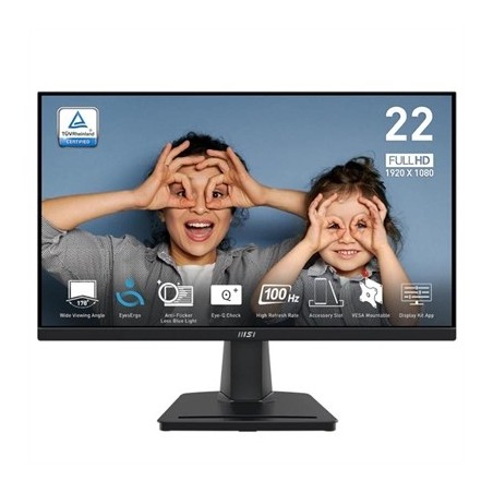 MSI MP225V Monitor 21.5" VA FHD 100hz 1ms VGA HDMI