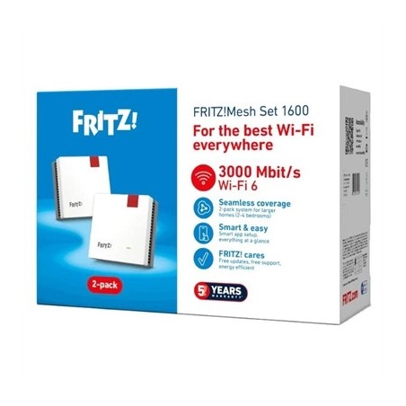 Fritz! Mesh WiFi Set 1600 2-pk Repeater WiFi6