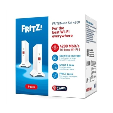 Fritz!Repeater Mesh Set 4200 2-pk WiFi6