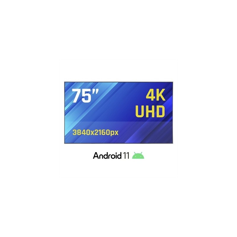 iggual Pantalla señalización 4K 75" Alto Brillo