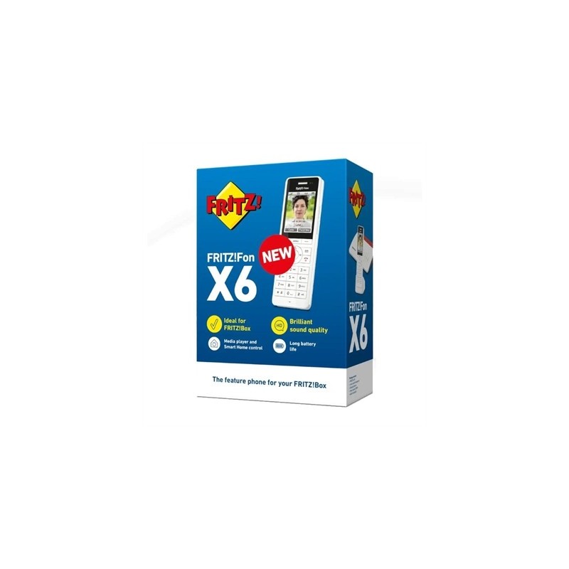 FRITZ!Fon X6 Teléfono Inalámbrico Blanco 300 m