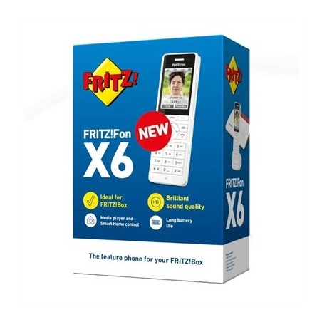FRITZ!Fon X6 Teléfono Inalámbrico Blanco 300 m