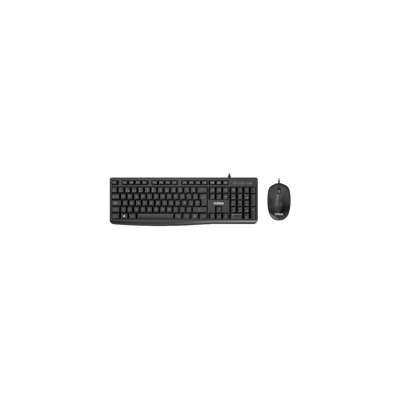 Nilox Teclado y raton Usb NXKME0012 Negro