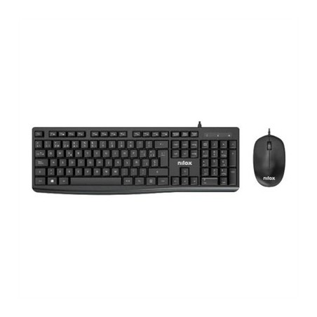 Nilox Teclado y raton Usb NXKME0012 Negro