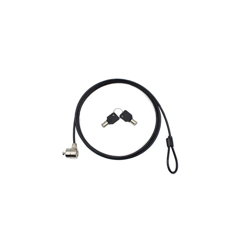 Nilox Cable de Seguridad Doble Llave 1.8 M, Negro