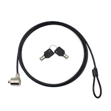 Nilox Cable de Seguridad Doble Llave 1.8 M, Negro