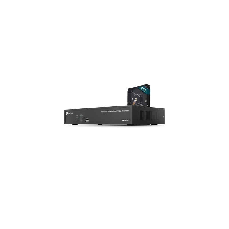 VIGI Grabador IP NVR1004H-4P-2TB Rack 01 HDD 04 C