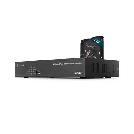 VIGI Grabador IP NVR1004H-4P-2TB Rack 01 HDD 04 C