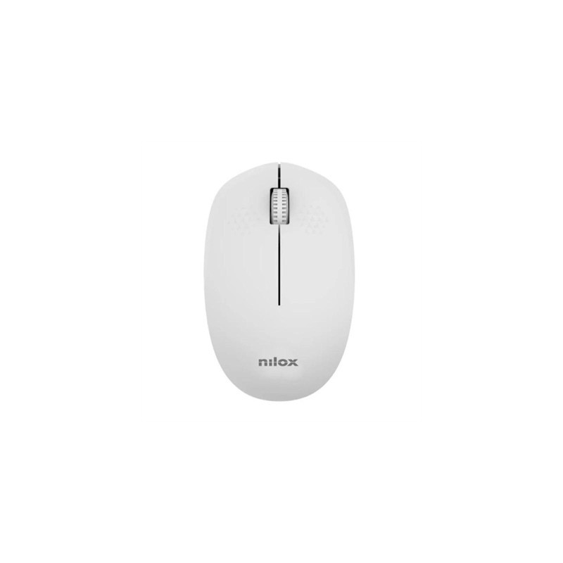 Nilox Ratón Wireless, 1000 DPI, 3 botones, Gris