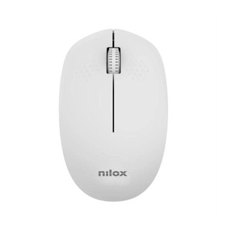 Nilox Ratón Wireless, 1000 DPI, 3 botones, Gris