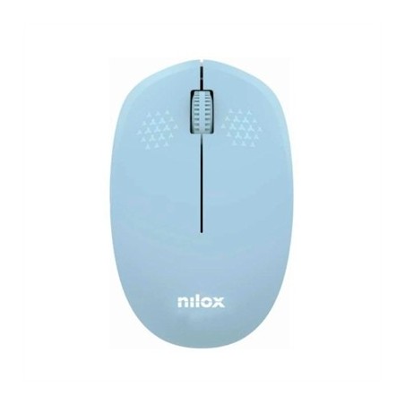 Nilox Ratón Wireless, 1000 DPI, 3 botones, Azul