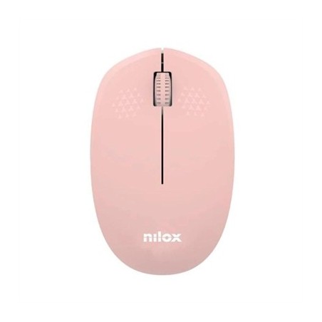 Nilox Ratón Wireless, 1000 DPI, 3 botones, Rosa