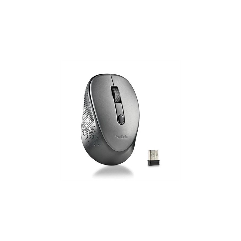 NGS RATON INALAMBRICO 800/1600DPI Gris