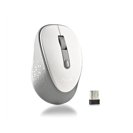 NGS RATON INALAMBRICO 800/1600DPI Blanco