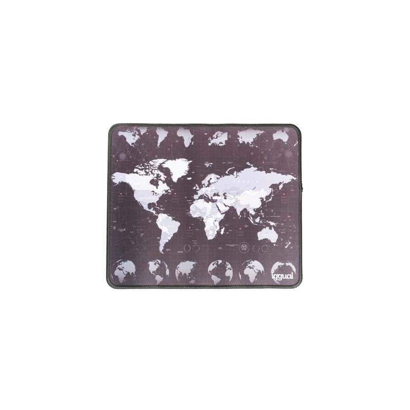 iggual Alfombrilla mapamundi ratón 30x25 cm