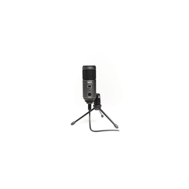 iggual Micrófono condensador Podcasting Pro gris