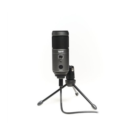 iggual Micrófono condensador Podcasting Pro gris