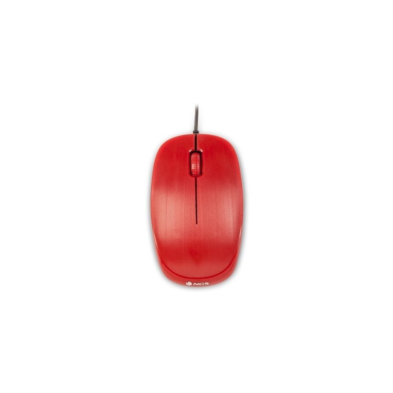 NGS Raton óptico Redflame 1000 Dpi Rojo