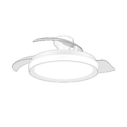 PHILIPS Ventilador techo Luz Bilss106c 28+35W Bl B