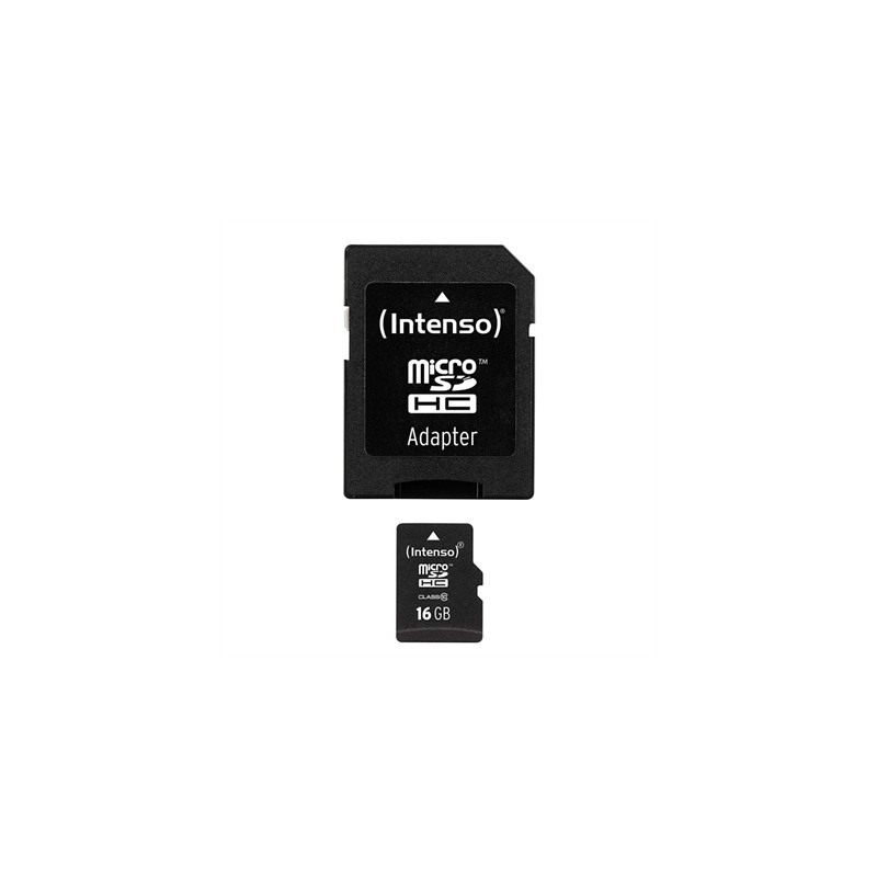 Intenso 3413470 Micro SD clase 10 16GB c/adapt