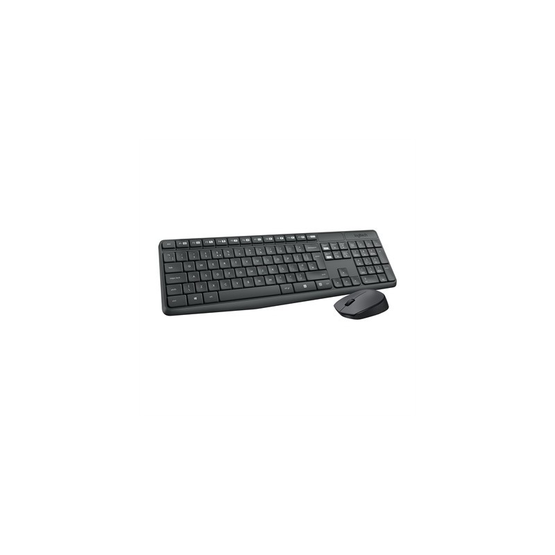 Logitech MK235 Teclado y ratón Inalámbrico Gris
