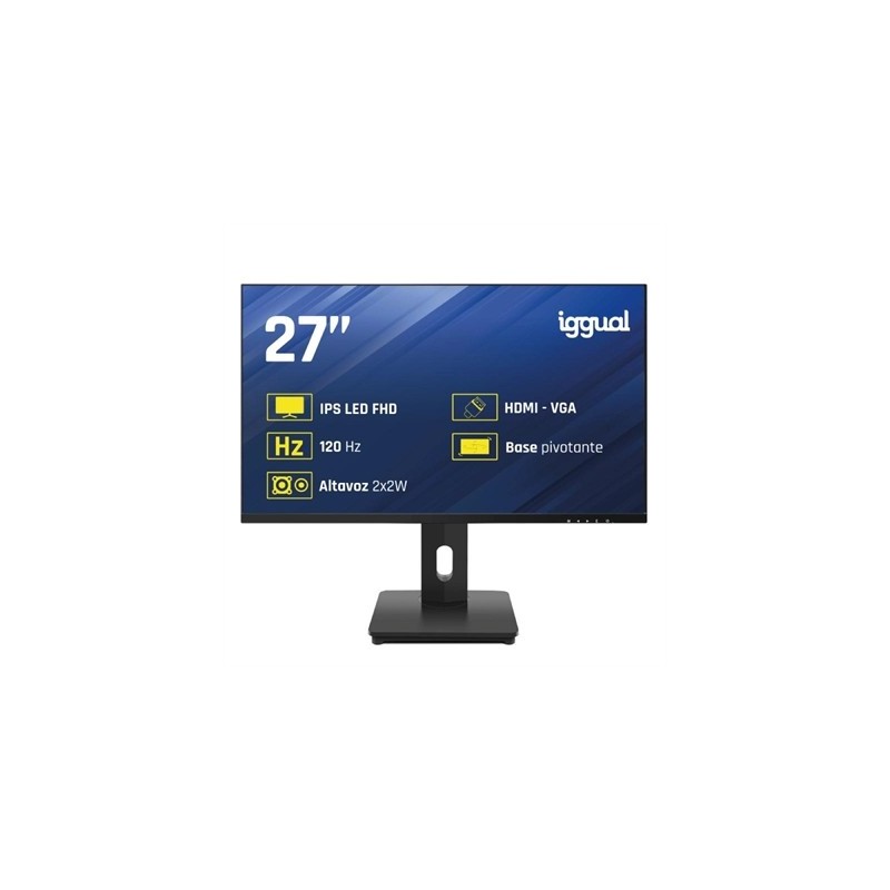 iggual Monitor 27" VGA HDMI 120Hz pivotante AA MM