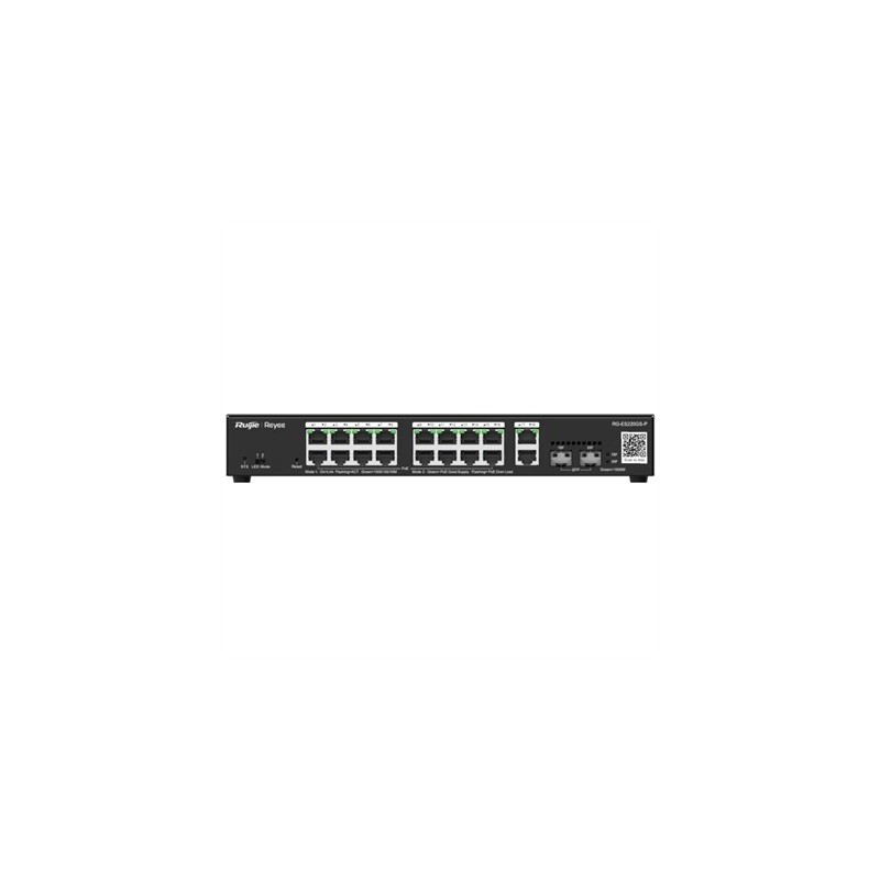 Reyee 20-Port Gigabit Smart POE Switch, 16 PoE/POE