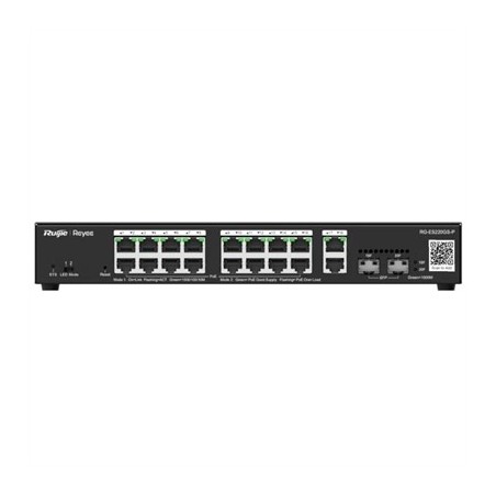 Reyee 20-Port Gigabit Smart POE Switch, 16 PoE/POE