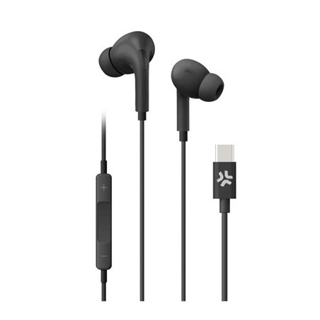 Celly Auriculares cable Usb-C Negro