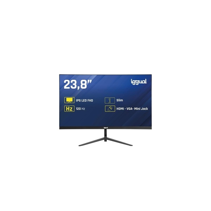 iggual Monitor 24" IPS 1ms FHD 120Hz VGA HDMI Slim