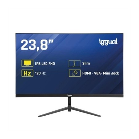 iggual Monitor 24" IPS 1ms FHD 120Hz VGA HDMI Slim