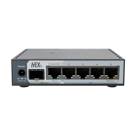 Mikrotik E60iUGS hEX Router 5xGbE PoE-I/O 1x2.5SFP