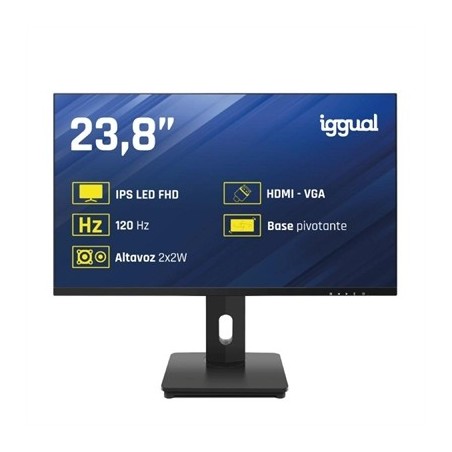 iggual Monitor 24" VGA HDMI 120Hz pivotante AA MM