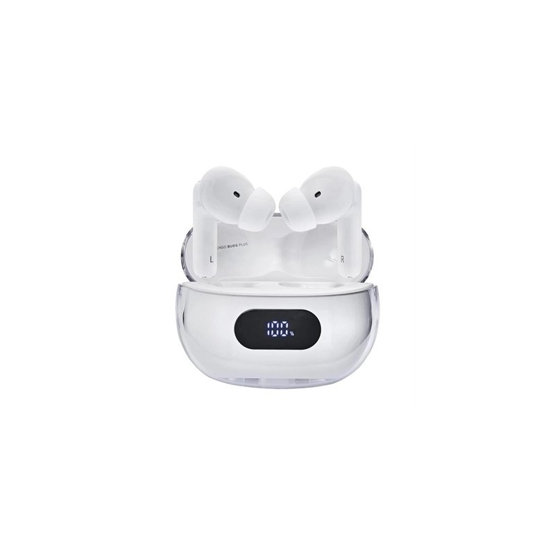 Intenso | Buds Plus Auriculares TWS ANC+ENC| Blanc