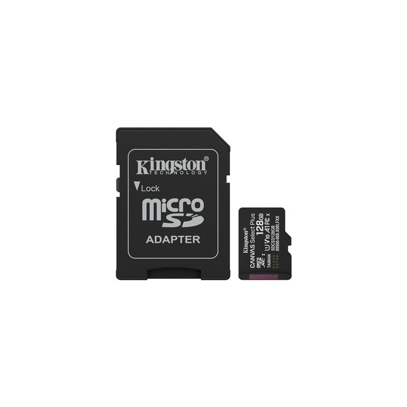 Kingston SDCS3/128GB microSD XC Gen3 150MB/s A1