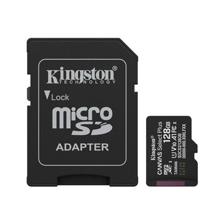 Kingston SDCS3/128GB microSD XC Gen3 150MB/s A1