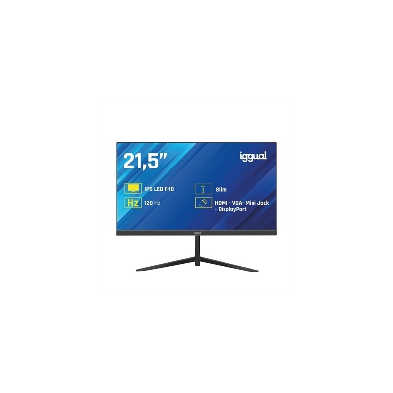 iggual Monitor 21,5" IPS 1ms FHD 120Hz VGA HDMI DP