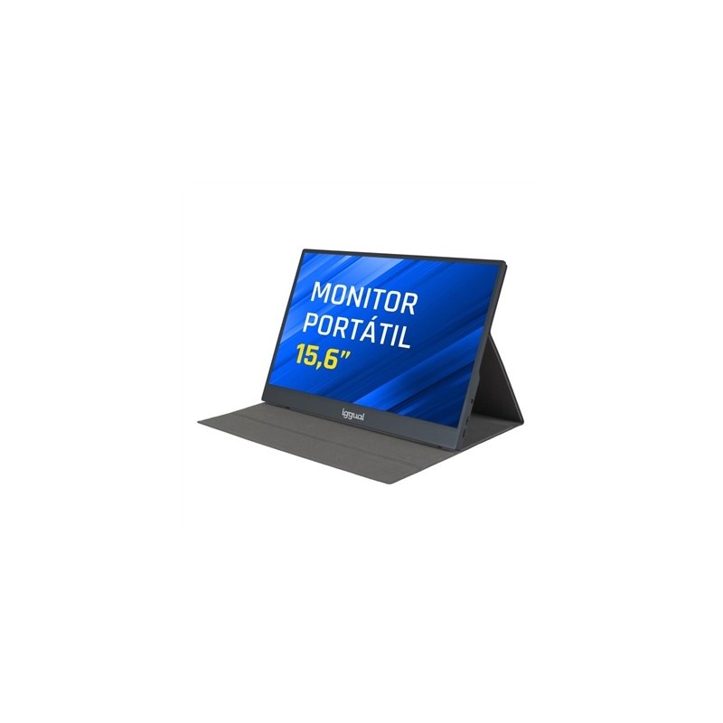 iggual Monitor portátil 15,6" IPS FHD USB-C funda