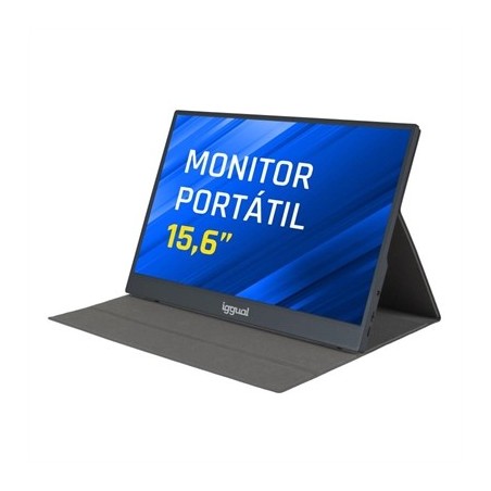 iggual Monitor portátil 15,6" IPS FHD USB-C funda