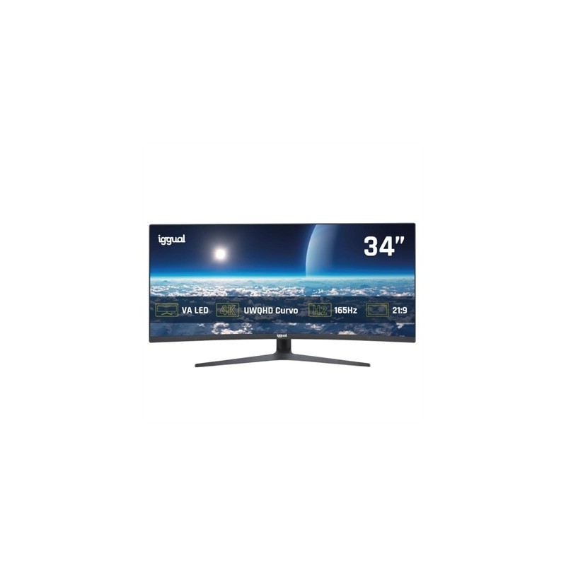 iggual Monitor 34" UWQHD 1ms 2DP 2HDMI MM AA Curvo